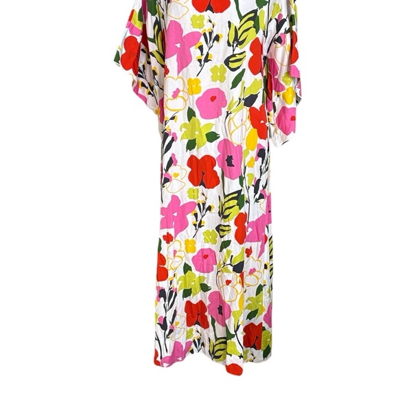 Frances Valentine Spinnaker Poppy Meadow Lampshade Sleeves Maxi Dress - L - Picture 8 of 16